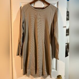 Everlane ribbed mini dress | XL | heathered oat